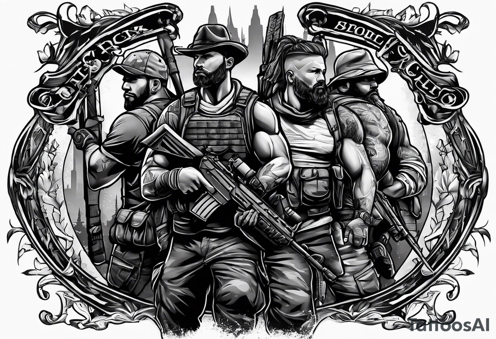 Rucking, brotherhood, shadows, fitness, GrowRuck tattoo idea