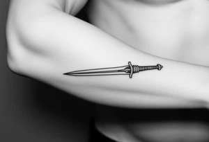 spartan as a sword tattoo idea