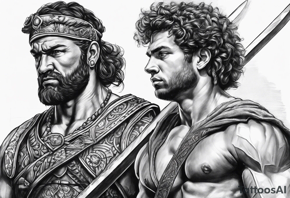 david and goliath tattoo idea