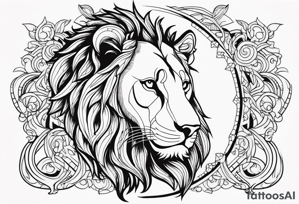 Lion tattoo idea