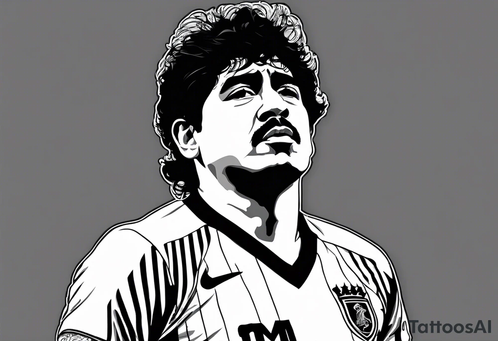 Maradona with a ball tattoo idea