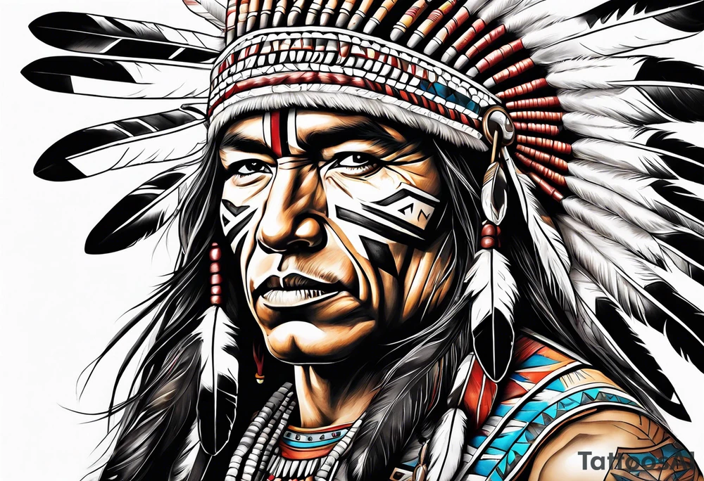 Native American Guns tattoo idea