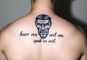 Hear no evil see no evil speak no evil tattoo idea