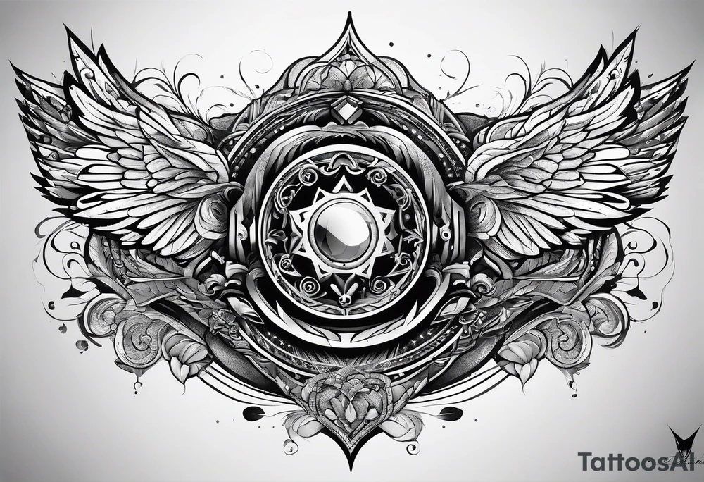 pen in the galaxy tattoo idea