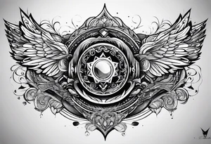 pen in the galaxy tattoo idea