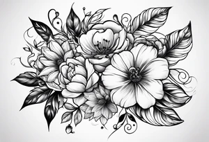 Eu quero uma tatuagem estilo suminagashi, com flores, uma coisa bem fluida tattoo idea