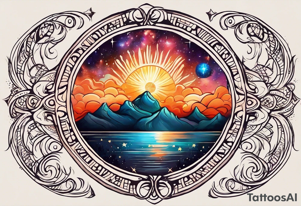 "You are a beloved of the universe. You are
as beautiful as the sunrise and as ancient
as the stars. You are a spark of divine love
in human form. Through you goodness &
light flow into this world. Bless you." Quote as a tattoo tattoo idea