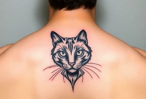black cat tattoo idea
