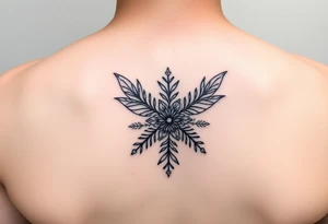 Snowflake fairy tattoo idea