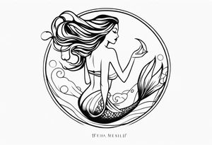 Spirited Mermaid tattoo idea