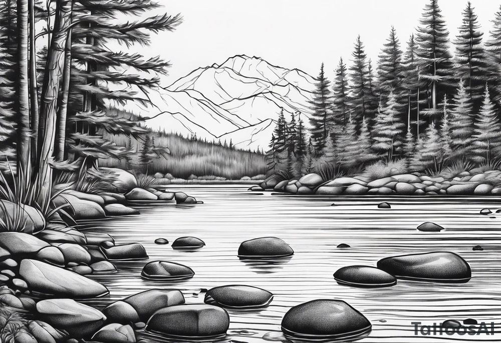 Skipping rocks tattoo idea