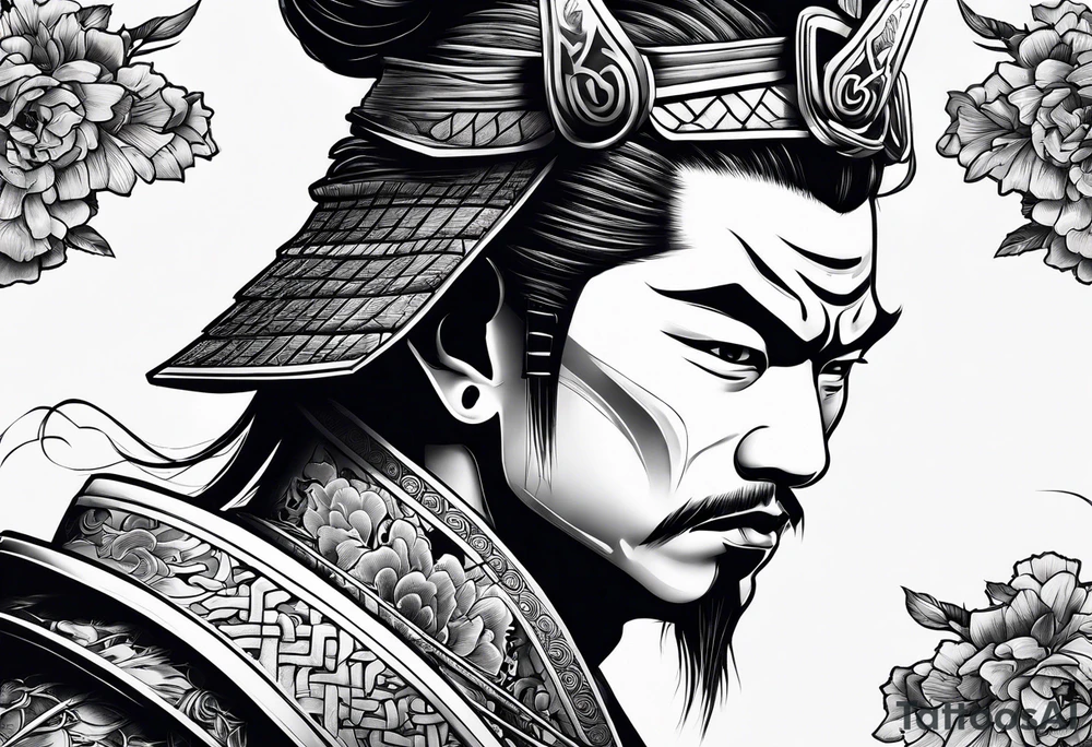 a samurai tattoo idea
