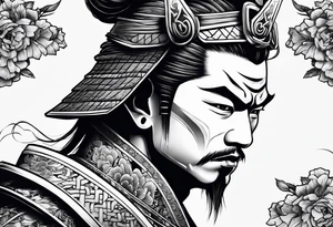a samurai tattoo idea