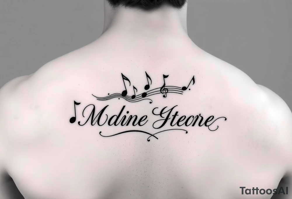 I need an arm tattoo with my kids names in it . It would be cool if they all blend together. 
Connor Charley are twins
Connor is the musician and music notes are great 
Charley is an athlete and a bruiser 
Michael is in the Air Force
Bria is a queen and super fun 
Katie is my sunshine 
Cassie is deaf and very thoughtful. tattoo idea