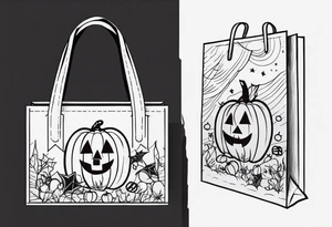 Trick-or-Treat Bag tattoo idea