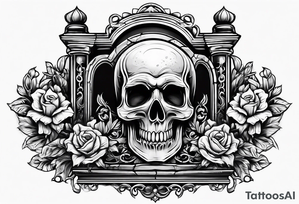 Tombstone without cross tattoo design tattoo idea