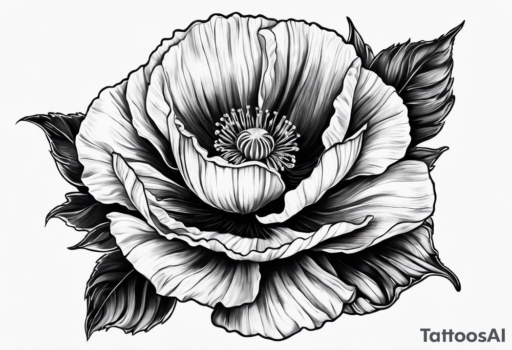 Poppy tattoo idea