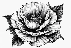 Poppy tattoo idea
