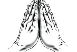 Prayer hands tattoo idea