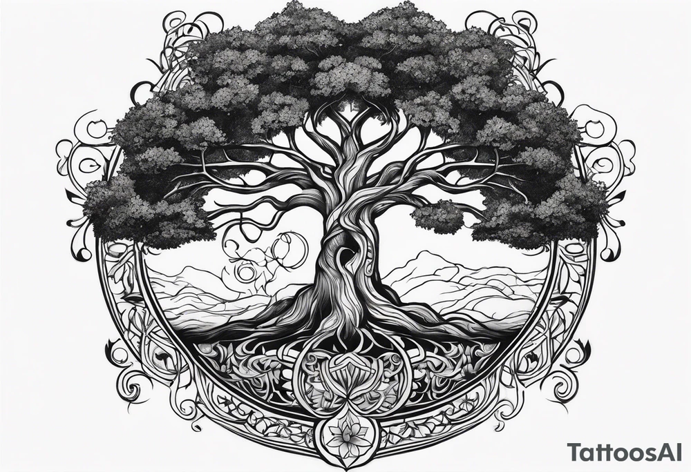 tree of life tattoo idea