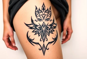 Queen, scary, pretty tattoo idea