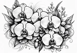 orchids tattoo idea