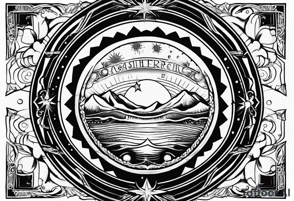 Flat earth simple flash tattoo tattoo idea