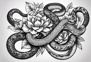 Long Double head snake tattoo for placement along the spine in japanese style to symbolise a journey of healing and transformation with reference to being a twin tattoo idea