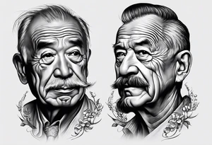 tattoo, homage, grandfather, passionate in humane medicine, born 1936, Belgrade tattoo idea