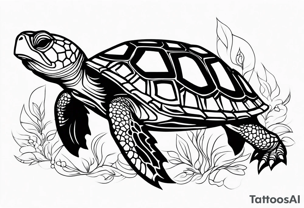 Wise Turtle tattoo idea