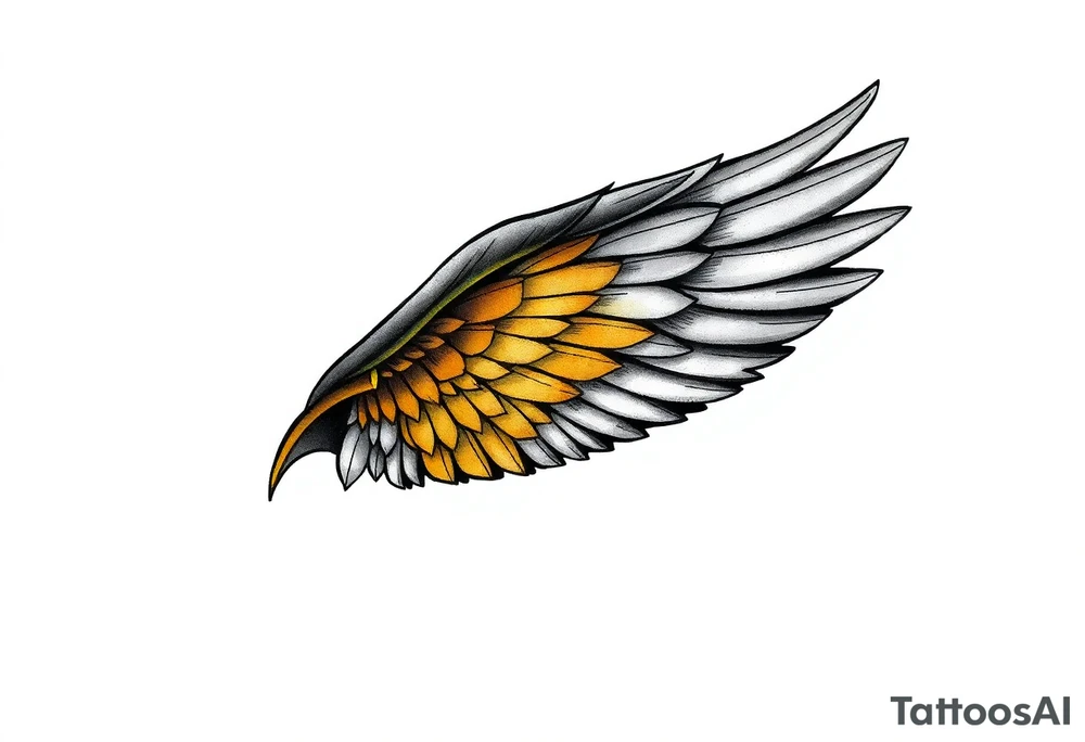 Mended Wing (kintsugi)
A feathered wing with fine hairline “cracks” that are filled (not shattered) in a gold-effect line. Reads: healed + stronger.
Tiny text option along the radius: “grace made strong” (2 Cor 12:9) or simply “still rising.” tattoo idea