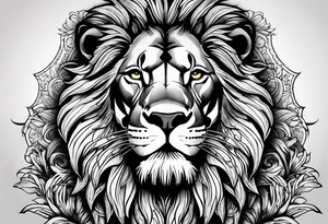 Jamaican lion tattoo idea