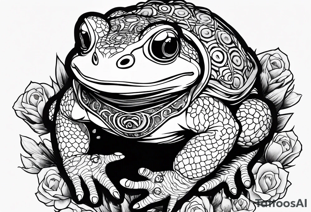 Jiraiya Naruto Gamakichi toad tattoo idea