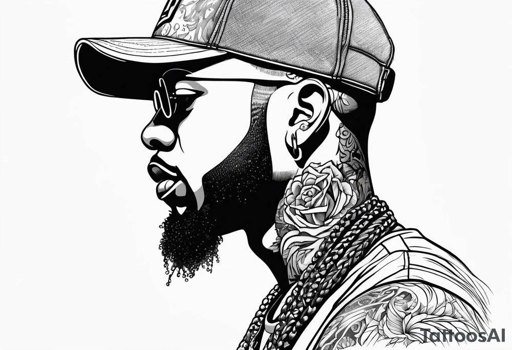 Latto Rapping tattoo idea