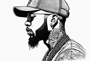 Latto Rapping tattoo idea