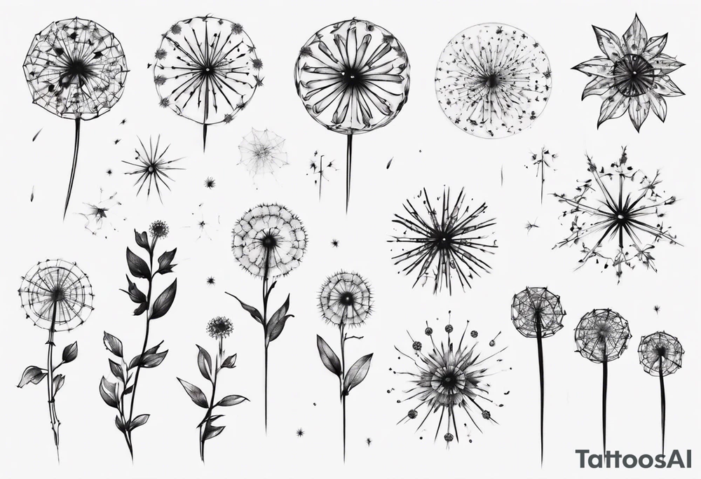 Wish dandellion tattoo idea