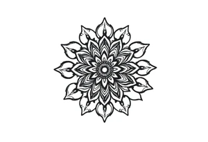 mandala with variation tattoo idea