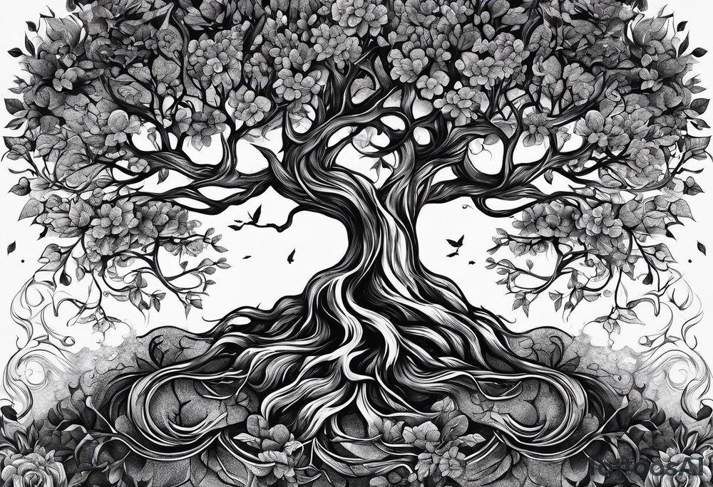 Family: Like branches on a tree we all grow in separate directions but our roots remain the same tattoo idea