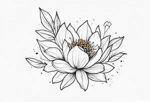 small delicate flower tattoo tattoo idea