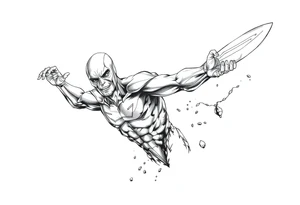 Silver Surfer comic accurate tattoo idea
