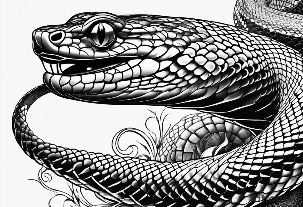 Snake tattoo tattoo idea