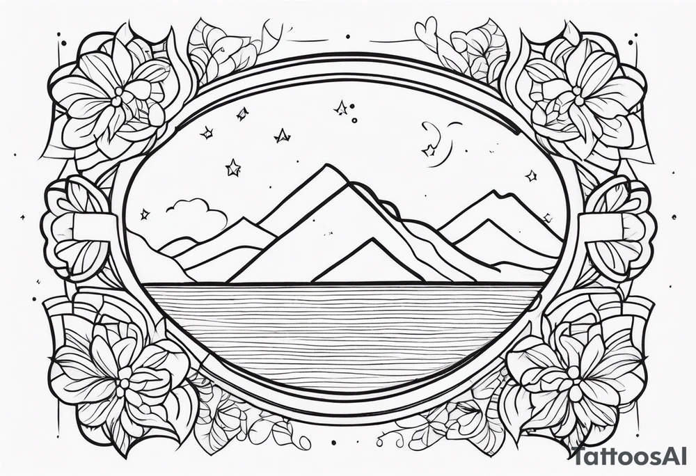 dena in cursive, minimalist tattoo idea