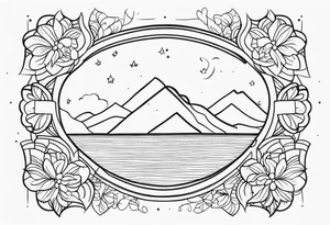 dena in cursive, minimalist tattoo idea
