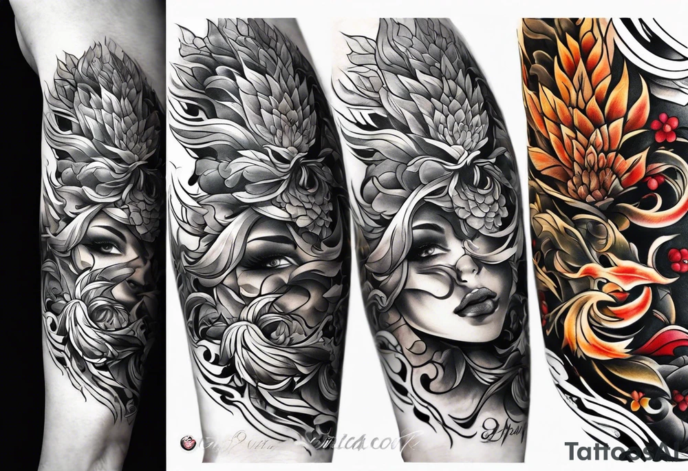 I want a unique half sleeve tattoo for men tattoo idea