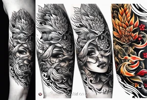 I want a unique half sleeve tattoo for men tattoo idea