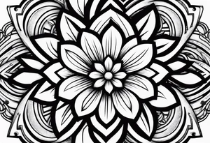 Puerto Rican flag flower tattoo idea
