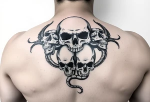 Something that goes with a casket that’s says dead inside KEEP out! Skulls maybe with snake tattoo idea