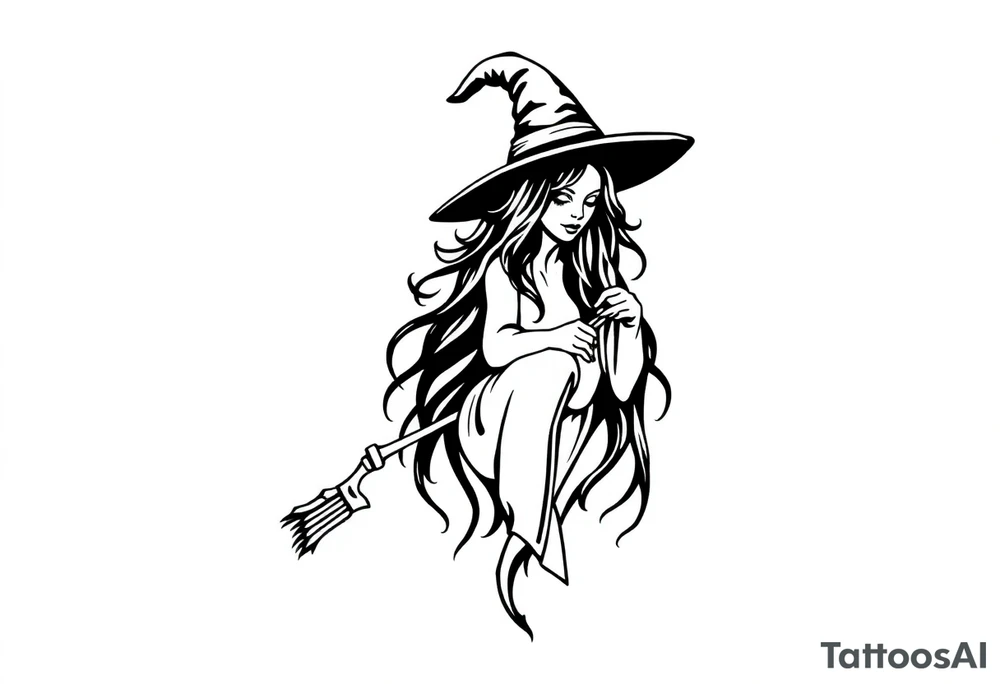 Witchy tattoo tattoo idea