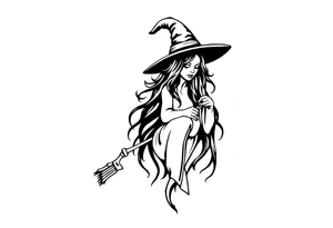 Witchy tattoo tattoo idea