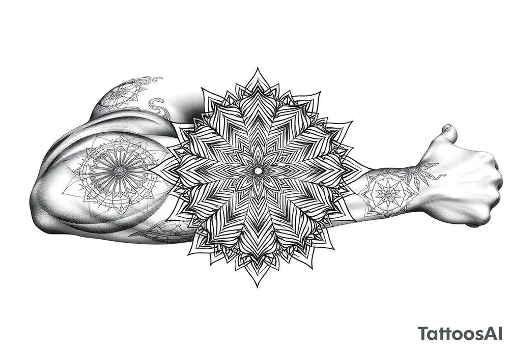 intricate mandala with sacred geometry and cosmic elements tattoo idea intricate mandala with sacred geometry and cosmic elements tattoo idea